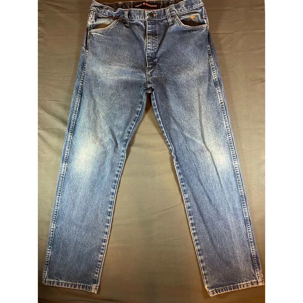 Y2K Vintage Wrangler FR Flame Resistant CAT2 2112 Work Jeans 36x34